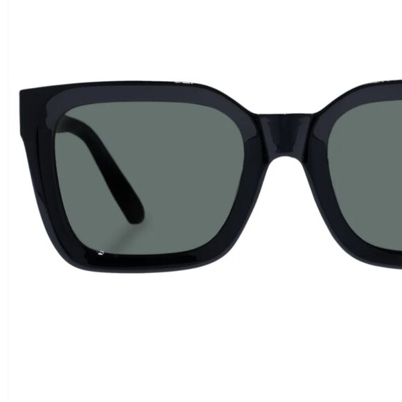 AIRE Abstraction Black Square Sunglasses Khaki Polarized Lens Unisex NWOT - Picture 6 of 6